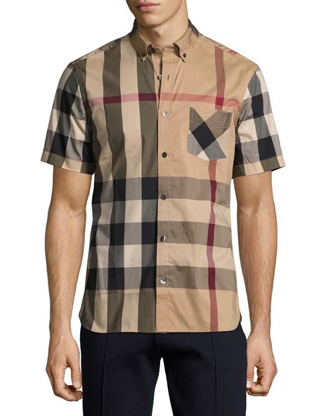 burberry short shirt set|Burberry men's shirts outlet.